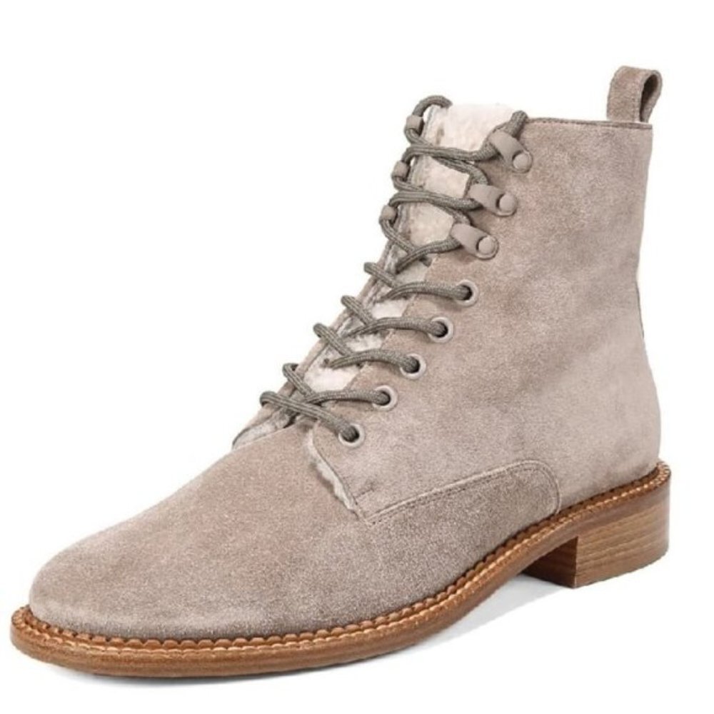 VINCE Cabria 3 Genuine Shearling LinedCombat Boot